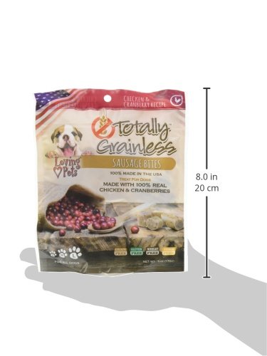 Loving Pets Totally Grainless Sausage Bites Chicken and Cranberry