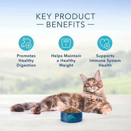 Blue Buffalo Tastefuls Natural Dry Food for Adult Indoor Cats, Chicken & Brown Rice Recipe, 5-lb. Bag