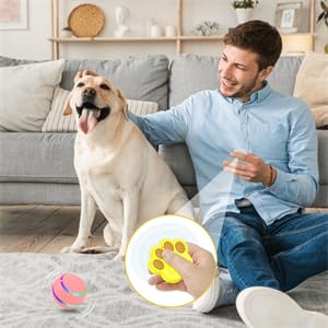 Rollie Pet Electric Dog Toy, Interactive Chew Bouncing Balls for Dogs, Electric Launcher Durable Automatic Rolling Vibrating Dog