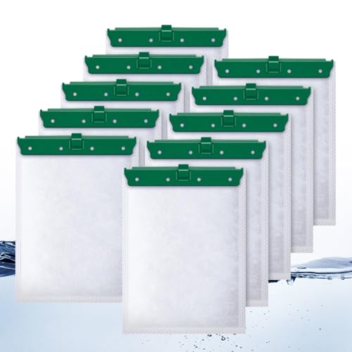 Esctabalt 10 Count Medium Filter Cartridges Compatible With Whisper Bio Bag Filters, Large Aquarium Filter Cartridge For Whisper