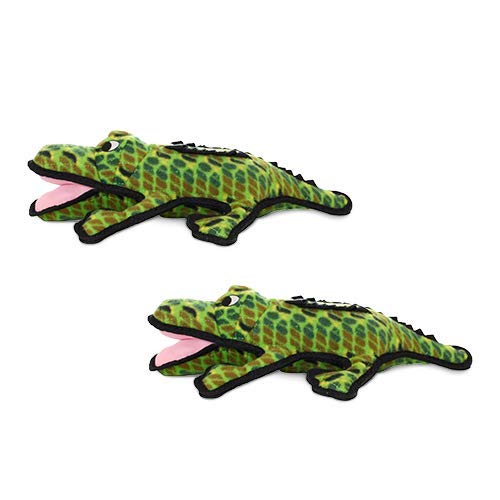 TUFFY - 2 Pack Original : Alligator : : Ultra Durable Plush Toy with Multiple Layers & Reinforced Seams, Washable and Floats, Or
