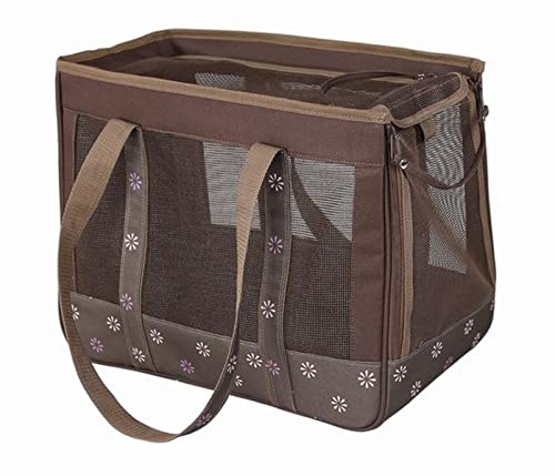 Pet Life Surround-View Fashion Pet Carrier - Travel Airline Approved Dog Carrier With Dual-Mesh Sunroof