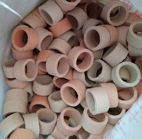Miguco 5Pcs Anti-Floating Ceramic Aquatic Plant Rings For Aquarium Plants Fixing