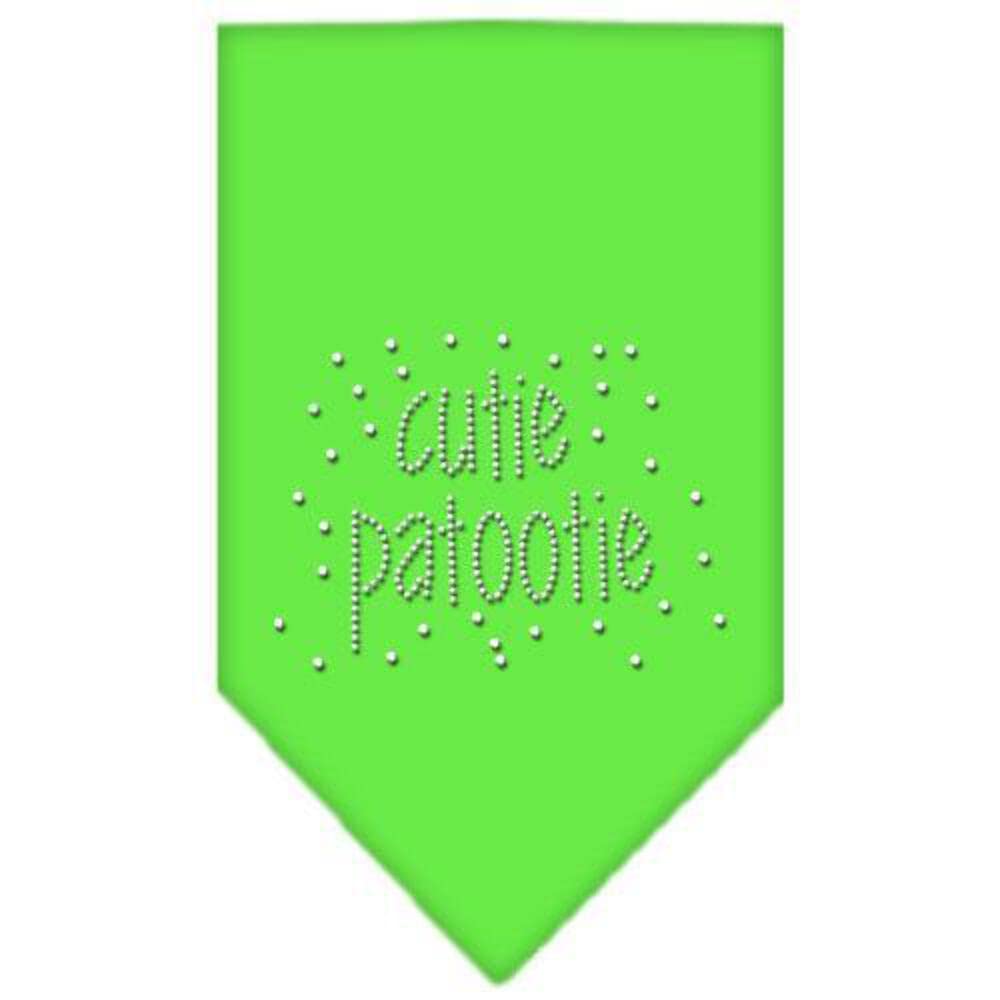 Mirage Pet Products Cutie Patootie Rhinestone Bandana, Large, Red