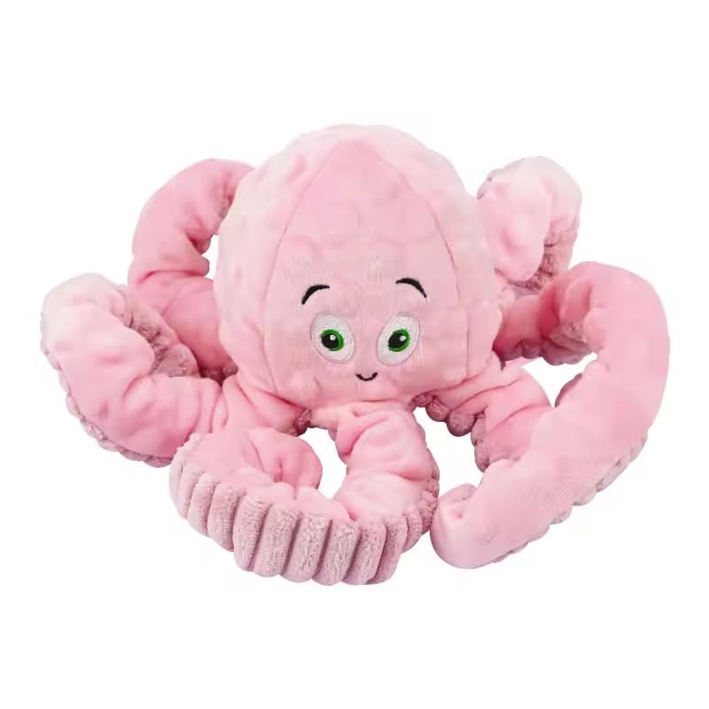 Wishstore Dog Squeaky Toys Octopus -Tough Plush For Large Medium & Small Dog Toys (Blue)