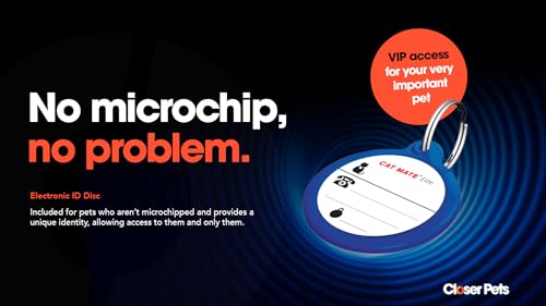 Cat Mate Collar Worn Pet Id Disc For Use With All Cat Mate, Dog Mate, And Closer Pets Products