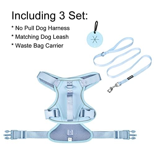 Petmolico Dog Harness For Small Dogs, Cute Harness Vest With Two Leash Clips And Soft Handle, Reflective Easy Walk Puppy Vest -
