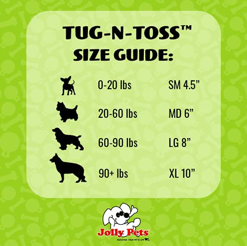 Jolly Pets Tug-N-Toss Dog Toy Ball With Handle, 10' Xl, Red