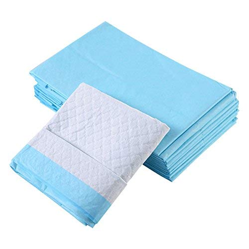 Giantex 100 Count Puppy Pee Pads, 36''x30'', Blue & White, 5-Layer Leak-Proof Dog Potty Training Pads for Dogs, Cats & Rabbits