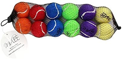 Midlee X-Small Dog Tennis Balls 1.5' Pack Of 12 (Solid, 1.5 Inch)