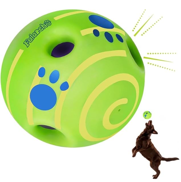 NR Trading Interactive Sound Ball Dog Toy Funny Pet Ball Chewing Sound Play Fetch Toy Training Supplies, Avoid Boredom and Keep 