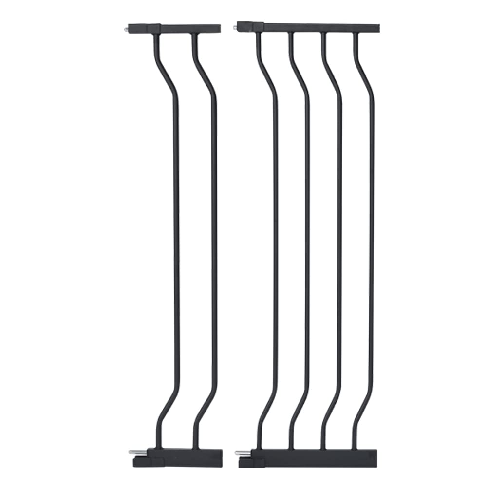 Extension for COMOMY Gate with Adjustable Cat Door, 4.7 +9.4, Black