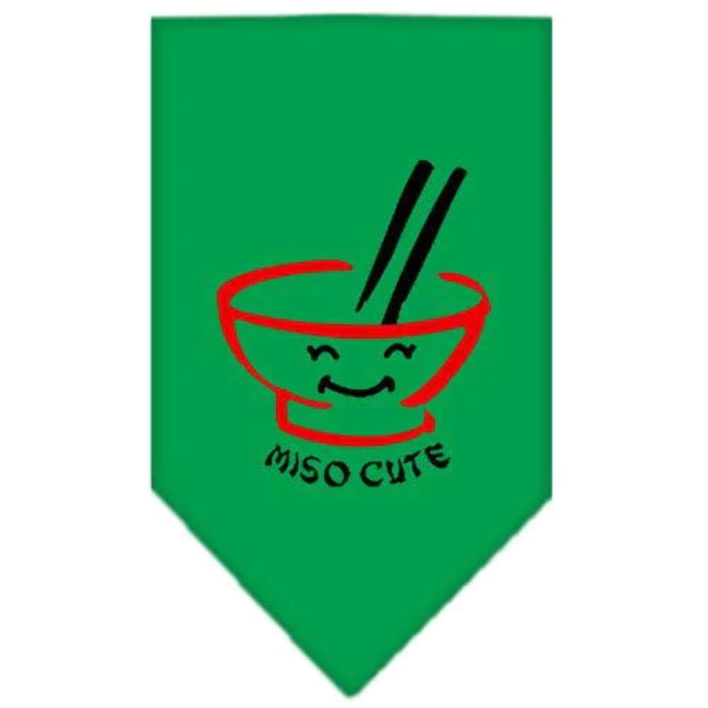 Mirage Pet Products Miso Cute Screen Print Bandana, Small, White