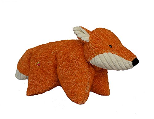 Hugglehounds Plush Dog Toys For Large Dogs & Aggressive Chewers - Squeaky Dog Toy - Soft Extra Durable Stuffed Pet Toy - Fluffy Knotless Puppy Toys - Best For All Breed | Squooshie Fox