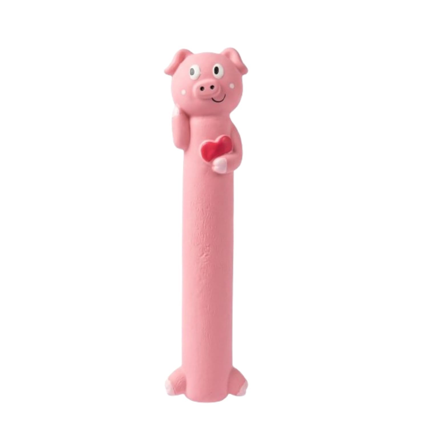 Kittupet Soft Plush Dog Toy Pink Pig Stuffed | StickShaped Pig Body Shape Pet Toy For Dogs, Cats, Puppy | Long Dog Chew Toy (27