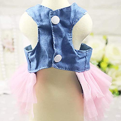 Clopon Small Dog Tutu For Puppy Cute Teacup Doggie Princess Dress Birthday Party Winter Costumes S