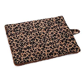 Prairie Horse Supply Quality Thermal Cat Mat and Free Cat Toy (Beige Leopard) (1 Mat) Cozy Self Heating Warming Kitty Kitten Pup