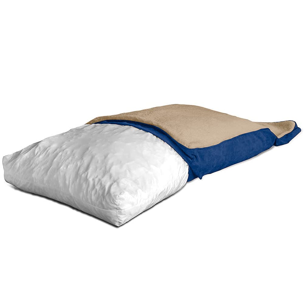 Floppy Dawg Extra Large Dog Bed With Removable, Washable Cover And Waterproof Liner. Pillow Stuffed With Orthopedic Memory Foam Blend. Made For Big Dogs Up To 100 Pounds Or More.
