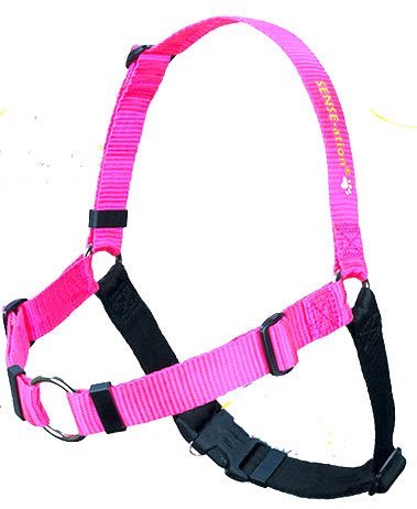 The Original Sense-Ation No-Pull Dog Training Harness (Pink, Medium-Large Wide)
