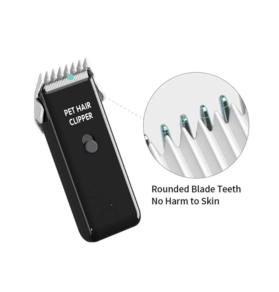 Tileon Dog Clippers,Quiet Washable Usb Rechargeable Cordless Dog Grooming Kit,Electric Pets Hair Trimmers Shaver Shears For Dogs