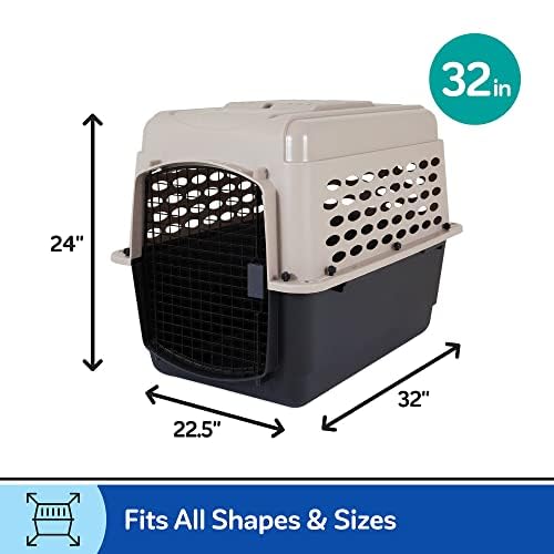 Petmate Vari Dog Kennel - Portable Dog Carriers & Crates for Medium Dogs, Airline-Friendly, Durable Plastic, Pet Carrier For Hom