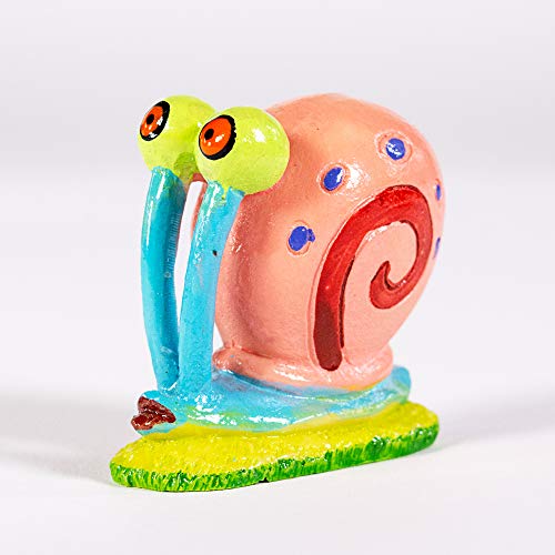 Penn-Plax Spongebob Aquarium Ornament - Mini Gary - Multicolor Plastic - Perfect for Freshwater & Saltwater Tanks