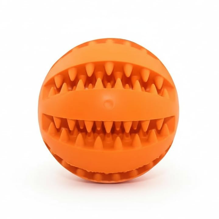 Petz R Us Food Dispensing Chew Ball For Dogs  Interactive, Durable Toy For Mental Stimulation, Play, And Healthy Eating, NonTo