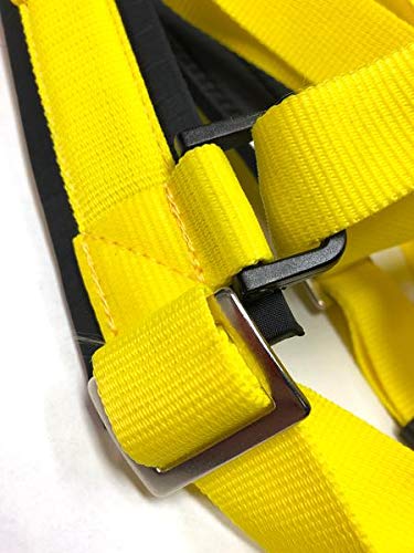 Neewa Adjustable Sled Pro Harness (Large, Yellow), Dog Harness Large Breed, Dog Pulling Harness, Giant Dog Harness, Sled Harness For Pulling, Great For Dog Joring