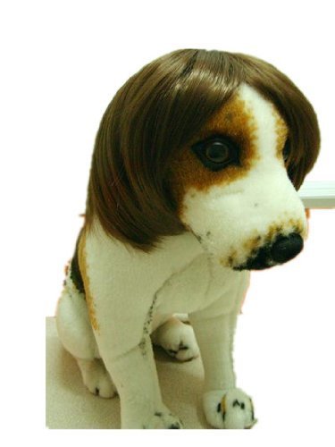 Tanya Amazing Gentleman Style Pet Wig Dog Wig 1Pc Brown Color