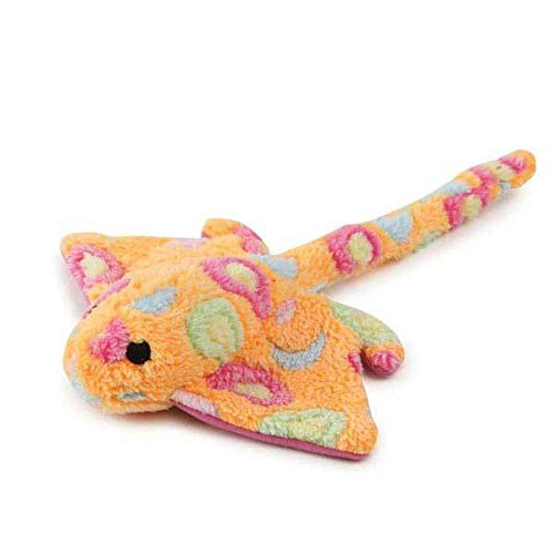 Zanies Sea Charmers Dog Toys Ocean Creature Squeak Toy Seahorse Fish Stingray Sets Too (Peach Fish)