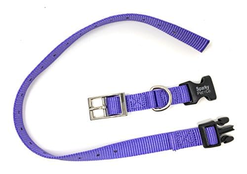 Sparky Pet Co- 1' Quick Snap Double Buckle Replacement Dog Strap (Neon Pink)