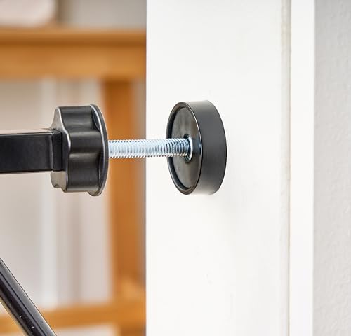Regalo 38" Baby Gate - Pressure Mount Design, Metal, Black, Model 1160 B DS, Safe for Babies & Pets, Fits 29-38.5"W x 30"H