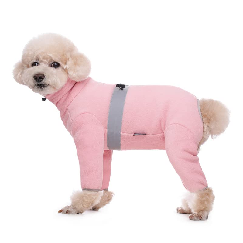 Dog Coats For Small Dogs, Polar Fleece Dog Pajamas Bodysuit For Small Medium Dogs, Dog Winter Jacket Dog Sweater Dog Vest For Small Dog, Dog Four-Legged Warm Clothes