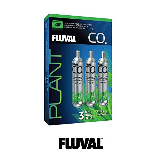 Fluval CO2 Disposable Cartridge 3 Pack - Pressurized 45g, Model 17556