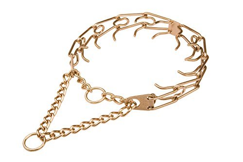 Herm Sprenger Curogan Ultra-Plus Pinch Collar For German Shepherd With Center-Plate And Assembly Chain - 3.2 Mm X 23 Inches