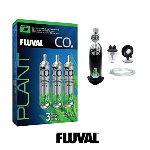 Fluval CO2 Disposable Cartridge 3 Pack - Pressurized 45g, Model 17556