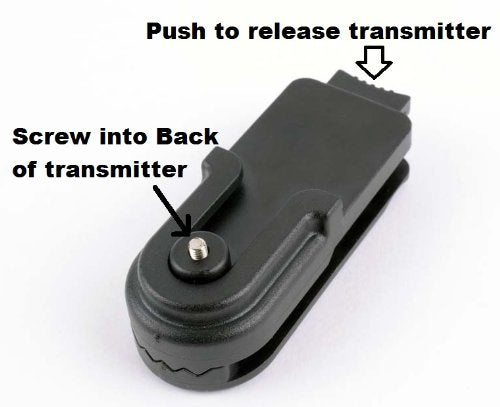 Educator Belt/Saddle/Purse Quick-Release Transmitter Holder For Educator Remote Dog Training Collars,Black