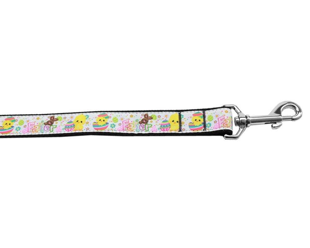 Pet Dog & Cat Nylon Collar or Leash, "Happy Easter" 3/8" w x 6 ft. leash