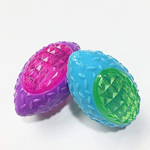 Psk Pet Mart Dog Toy Rugby Ball Large Size Squeaky Pet Led Light Toy Color May Vary  1 Pcs (Colour May Very)