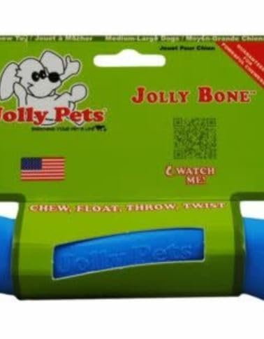 Jolly Pets 3 Pack Of Jolly Bones, Blue, Large 8-Inch