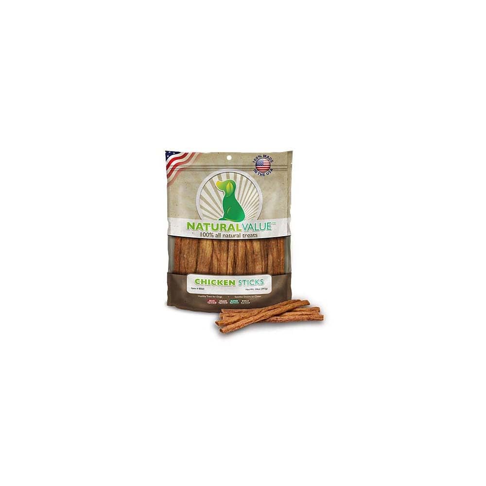 Loving Pets Natural Value All Natural Soft Chew Chicken Sticks For Dogs, 14-Ounce