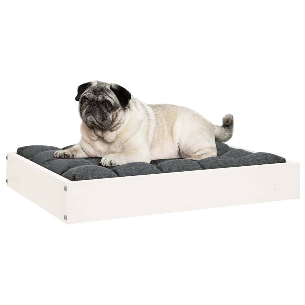 Vidaxl Solid Pinewood Dog Bed - Comfortable, Sturdy, And Rustic Look - Ideal Resting Spot For Your Pet - 24.2'X19.3'X3.5' Size