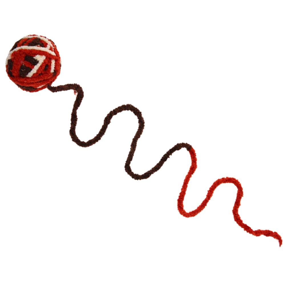 Calandis 2 Pack Cat Plush Ball Toys Pet Interactive Toys Cat Rope Toys Red | Toys | Cat Supplies