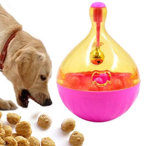 RvPaws Interactive Dog Toys Treat Ball Shaking Leakage Food Container Puppy Slow Food Dispensing Bowl Feeder Pet Tumbler Toys wi