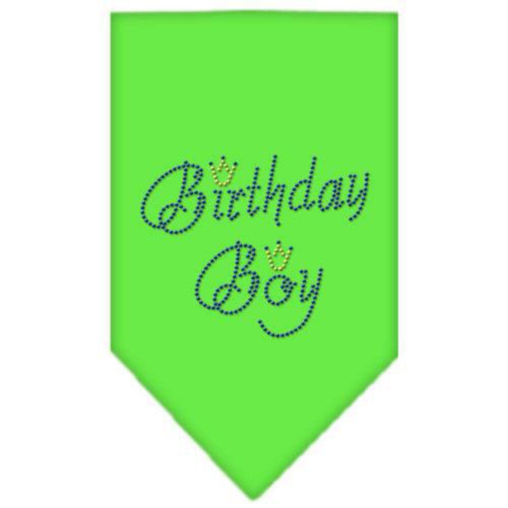 Mirage Pet Products Birthday Boy Rhinestone Bandana, Small, Cocoa