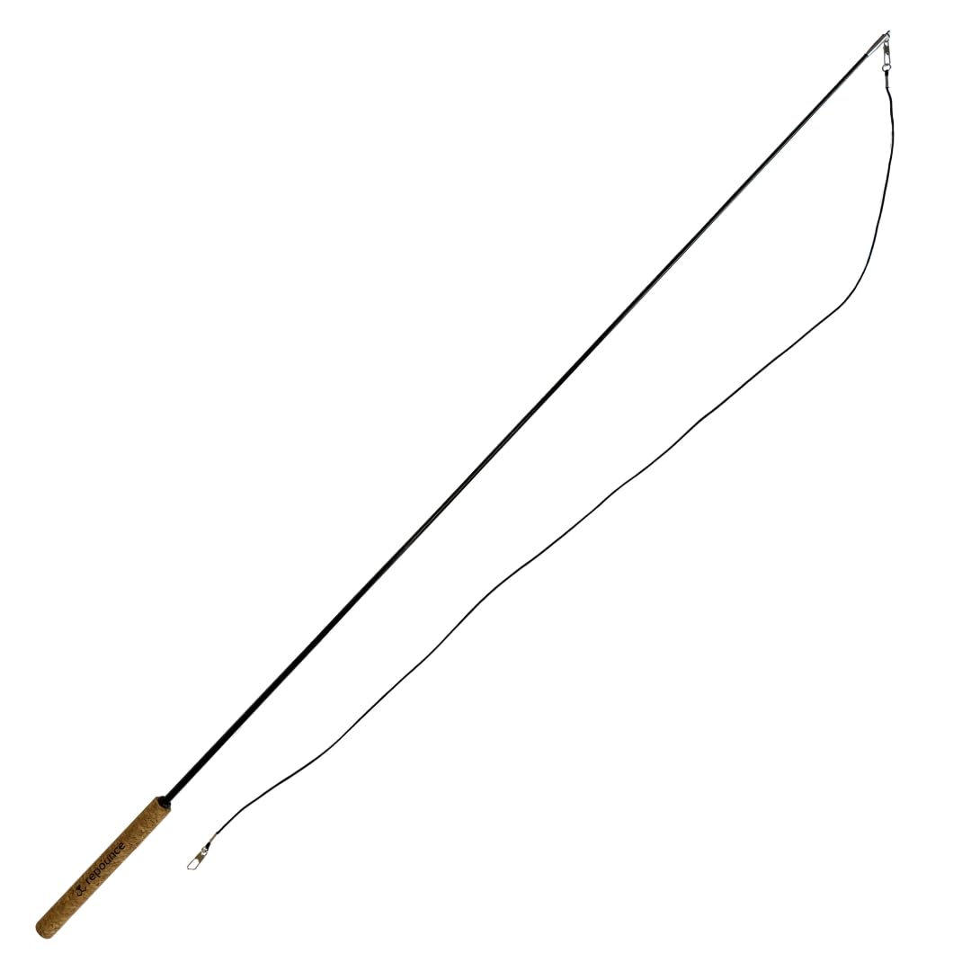 Repounce Forever Stick - The Unbreakable Cat Toy Wand - All-In-One Cat Toy And Cat String Toy - Indestructible Cat Toys Feather 