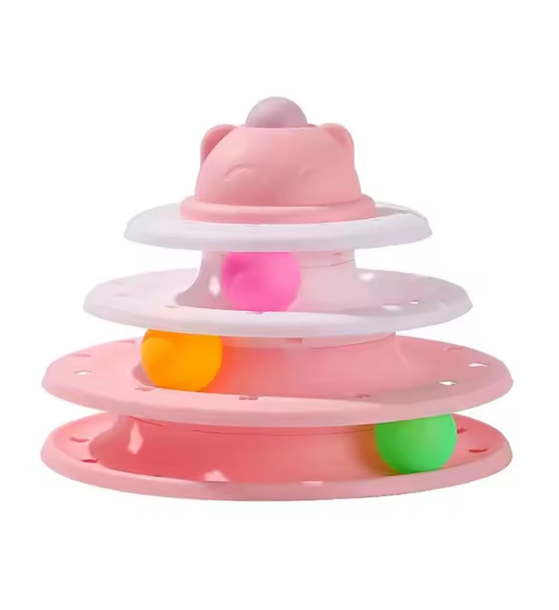 Psk Pet Mart Nteractive Cat Toys Funny Roller Exercise Pet 4 Level Tower Toy Tease Kitty With 4 Colorful Balls Kitten Puzzle Toy