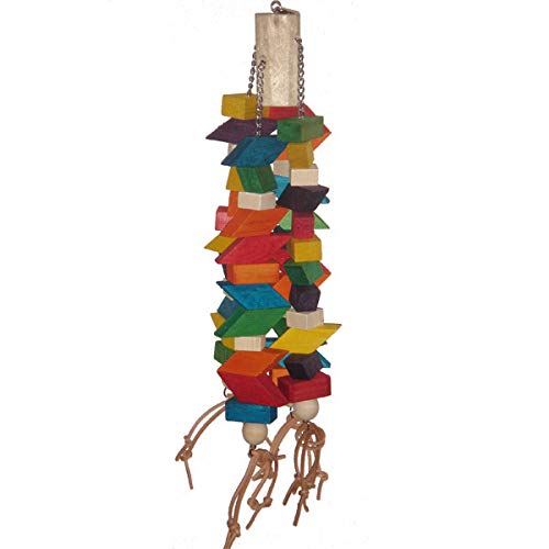 A&E Cage Company X-Large Trapezoid Bird Toy Wood/Rope