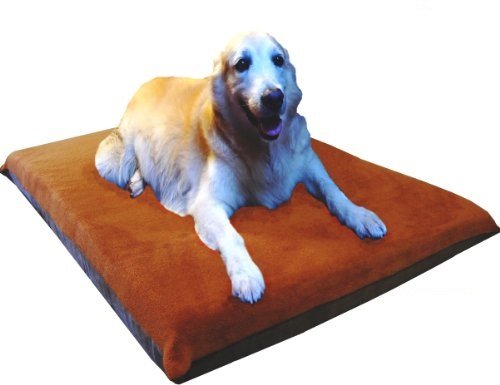 Ehomegoods 41X27 X4 Sudan Brown Orthopedic Waterproof Memory Foam Pet Pad Bed For Medium Large Dog Crate Size 42''X28'' With 2 E