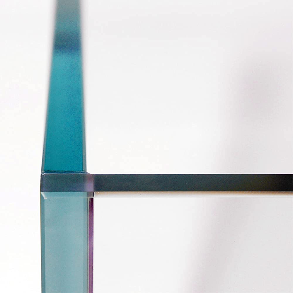 Allcolor Ultra Clear Rimless Aquarium Tank 2-22 Gallons Low Iron Glass (10Gai - Top Glass Canopy)
